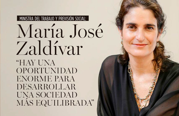 Entrevista de María José Zaldívar, generación 1993, ministra del Trabajo y Previsión Social, en revista Ya de El Mercurio.